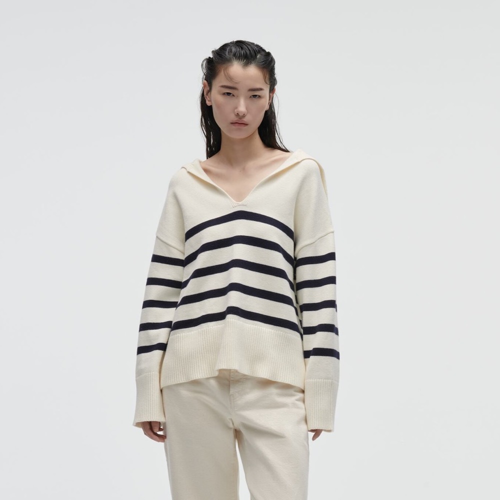 Striped Knit Sweater size M